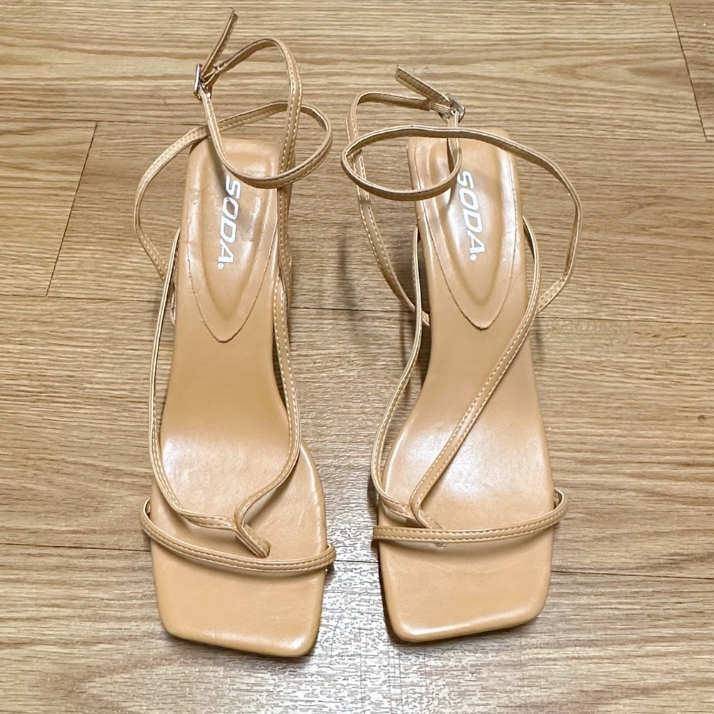 SODA tan sandals